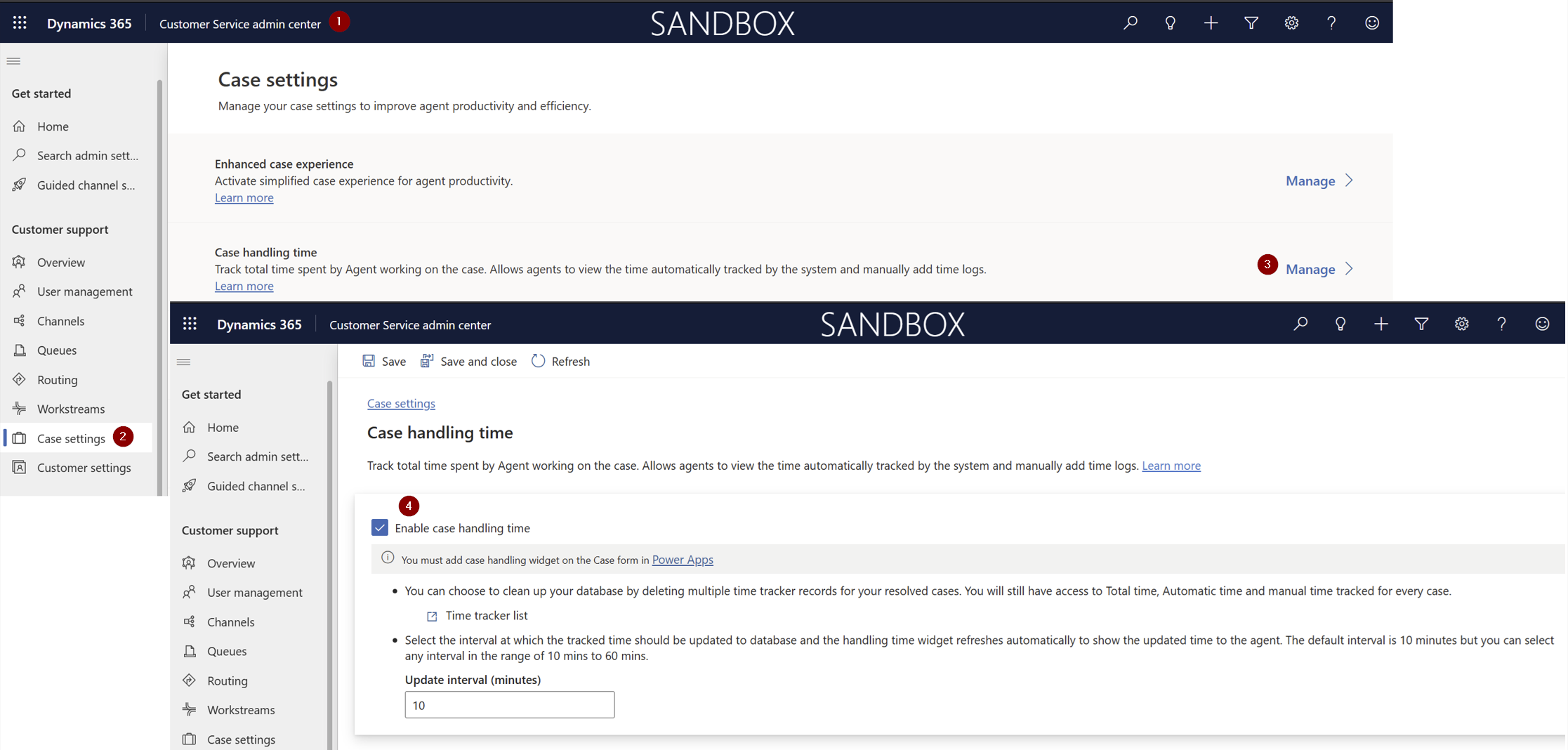 Guide zu den Einstellungen für die Featureaktivierung.