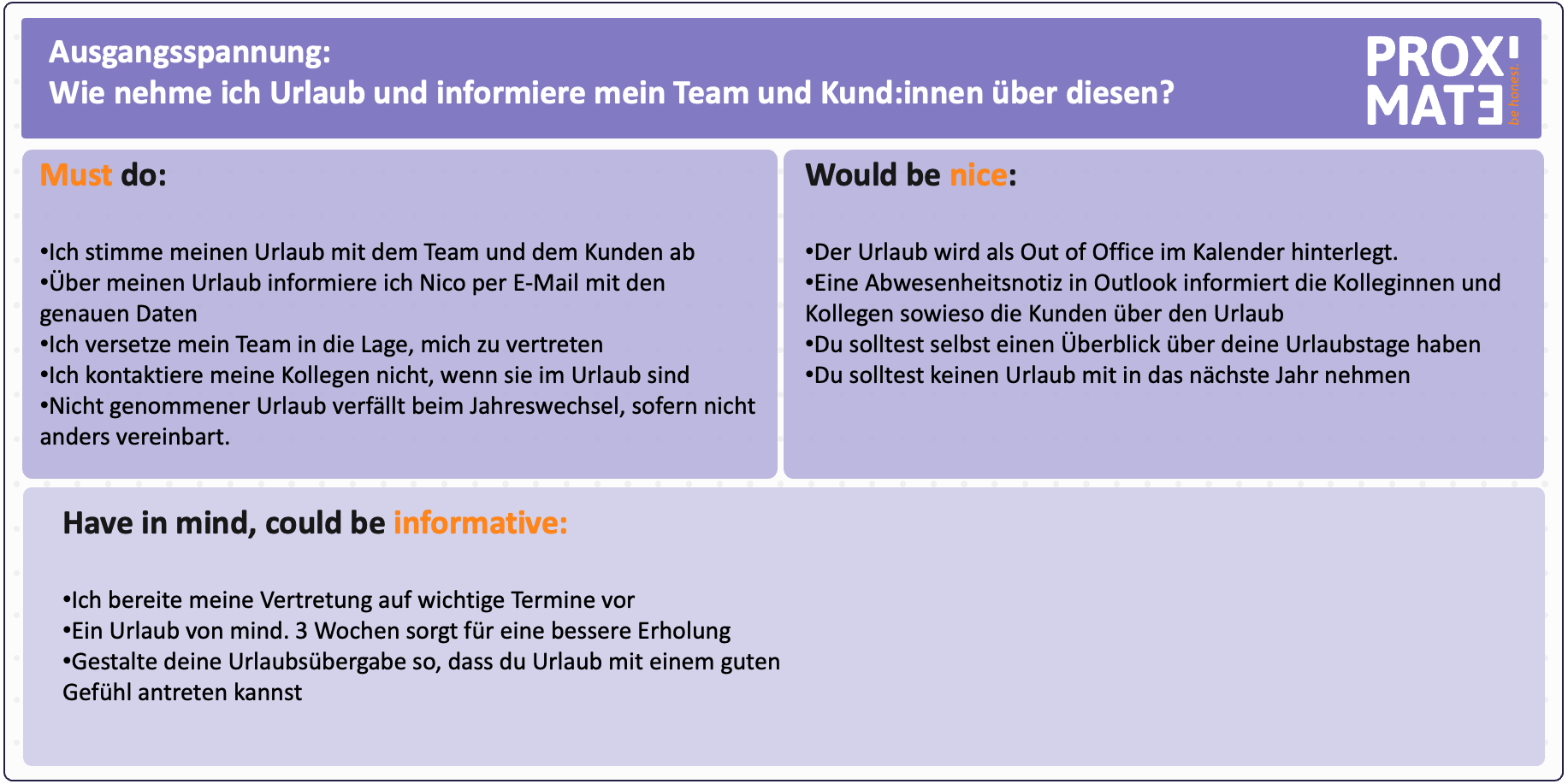 Vereinbarung Urlaubsantrag